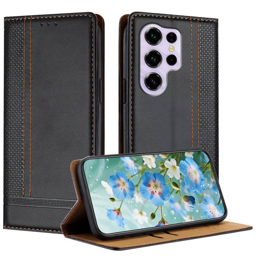 For Oukitel C2 Stitching Design Scratch-Resistant Vegan Leather Phone Case(Black)