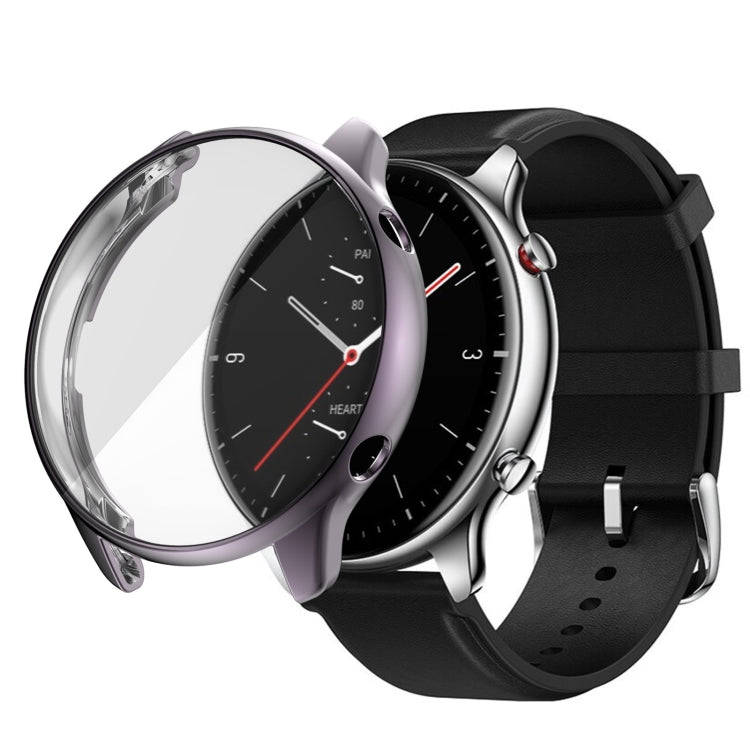 For Amazfit GTR 2 TPU Electroplating Protective Case Cover(Grey)