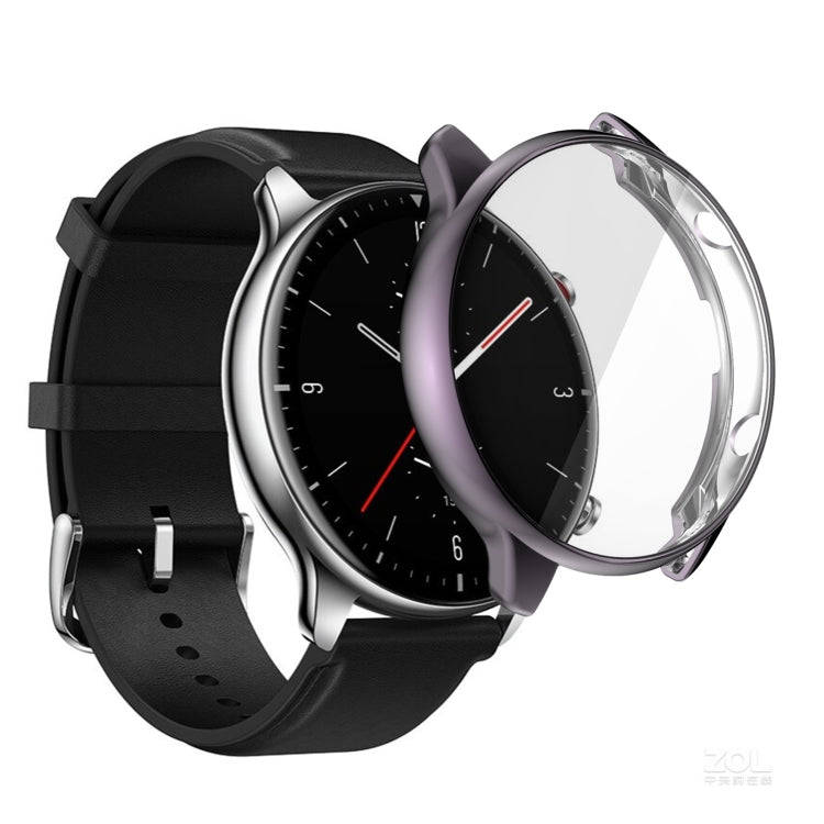 For Amazfit GTR 2 TPU Electroplating Protective Case Cover(Grey)