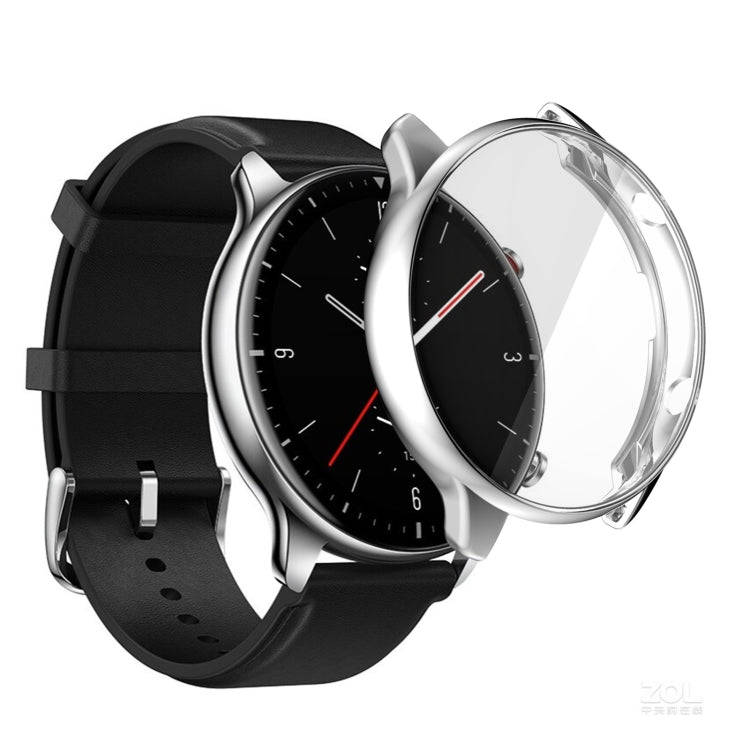 For Amazfit GTR 2 TPU Electroplating Protective Case Cover(Silver)