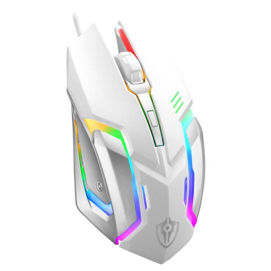 SHIPADOO S150 4D 1600 DPI Ergonomic Optical USB Wired Mouse(White)