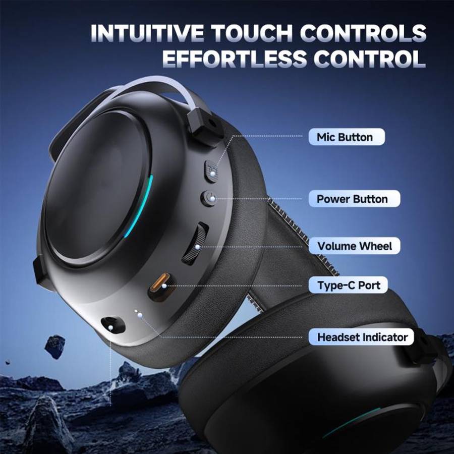 LinX G5 Wireless Bluetooth On-Ear Gaming Headset with Mic(Black)