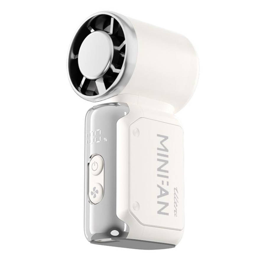 K813 Mini High Speed Cooling Fan with Digital Display(White)