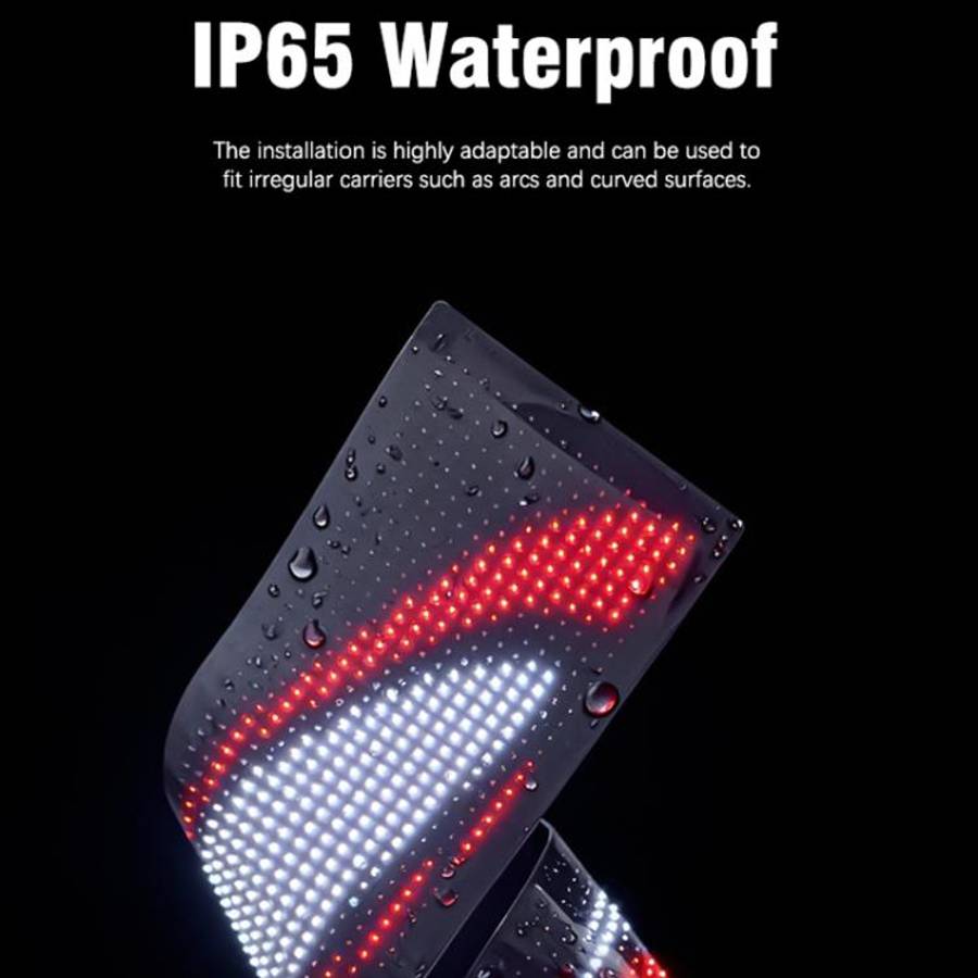 2pcs 16 x 96 Plus Pixels  Ultra-Thin Waterproof Programmable LED Flexible Matrix Display Screen, ...