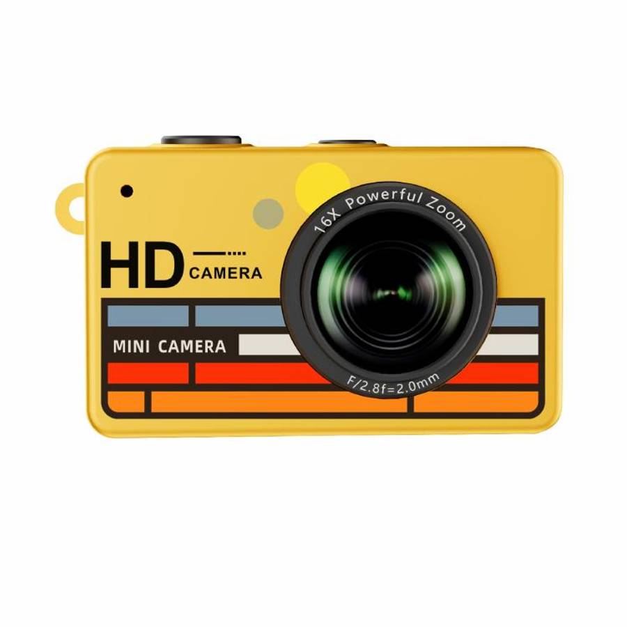 S4 1080P HD Digital Mini Thumb Pocket Camera(Yellow)