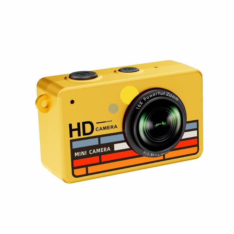 S4 1080P HD Digital Mini Thumb Pocket Camera(Yellow)