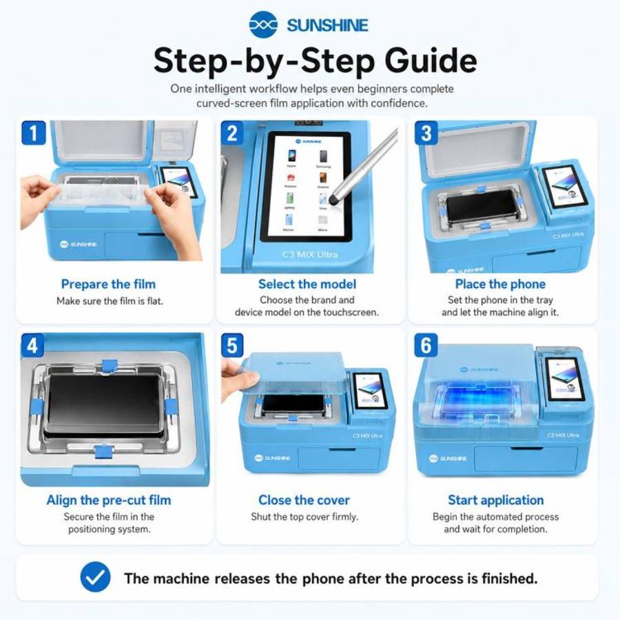 SUNSHINE C3 Mix Ultra 12.9-inch Smart Vacuum Auto-positioning Cutting & Laminating Machine with U...