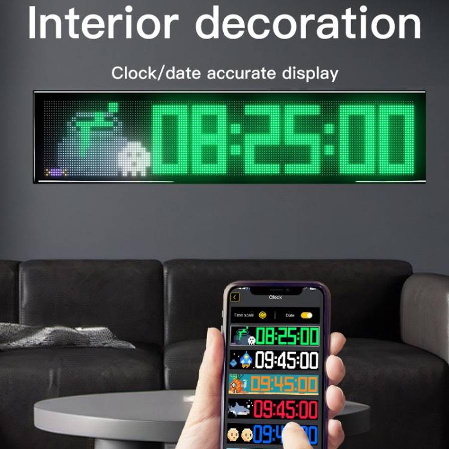Double Row Ultra-Thin Waterproof LED Flexible Advertising Matrix Display Screen, Type:USB 32x192 ...