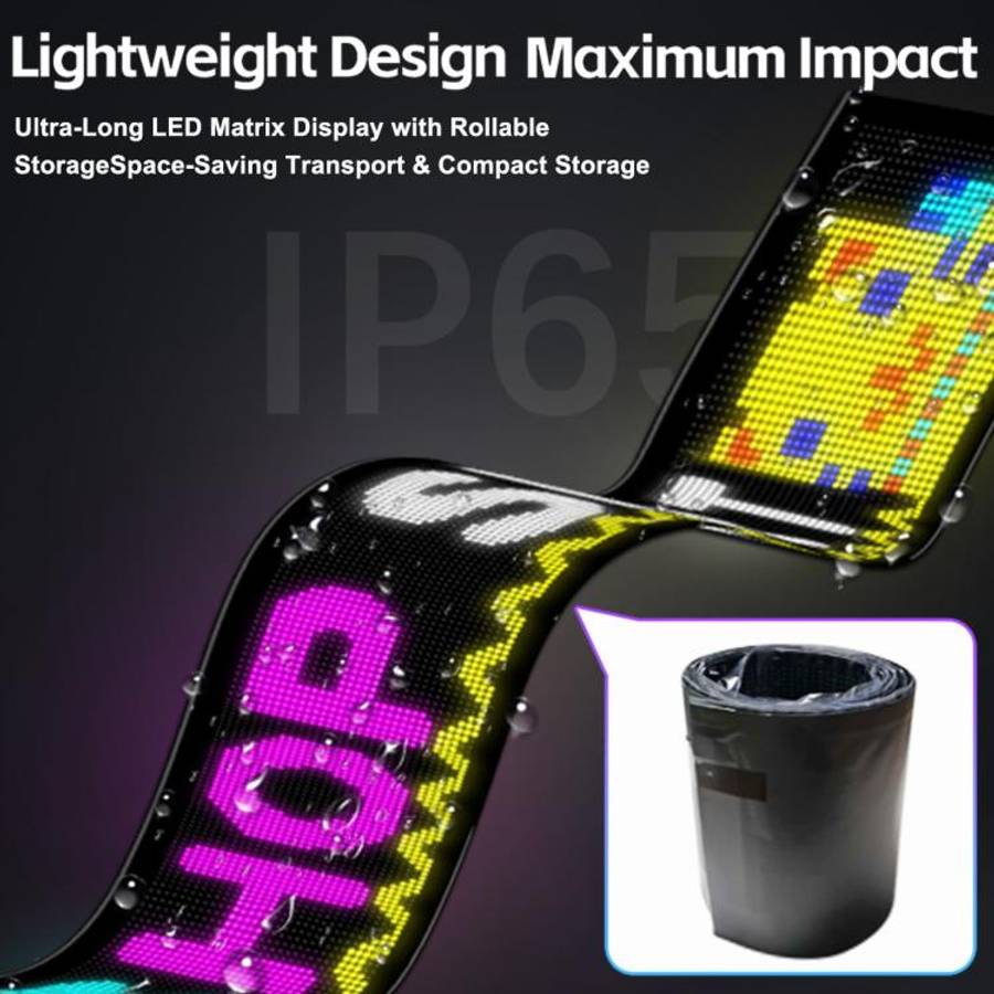 32x384 Pixels Dual Row Ultra-Thin LED Flexible Advertising Matrix Display Screen, Size: 287 x 29....