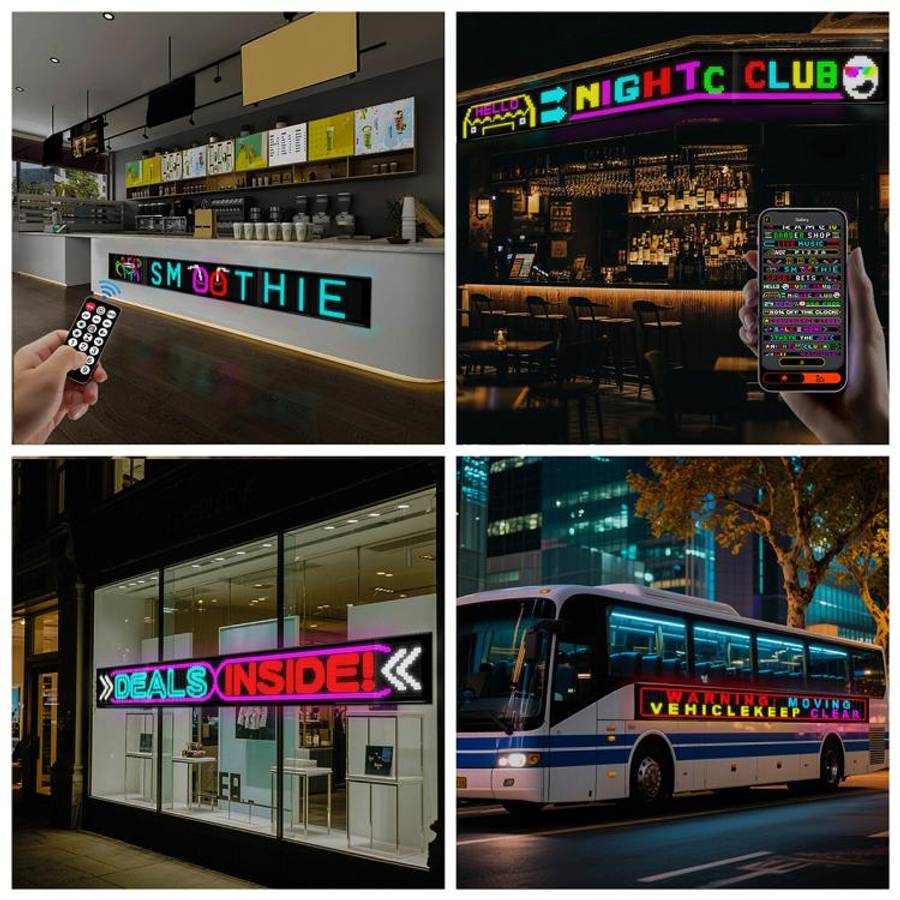 32x384 Pixels Dual Row Ultra-Thin LED Flexible Advertising Matrix Display Screen, Size: 287 x 29....