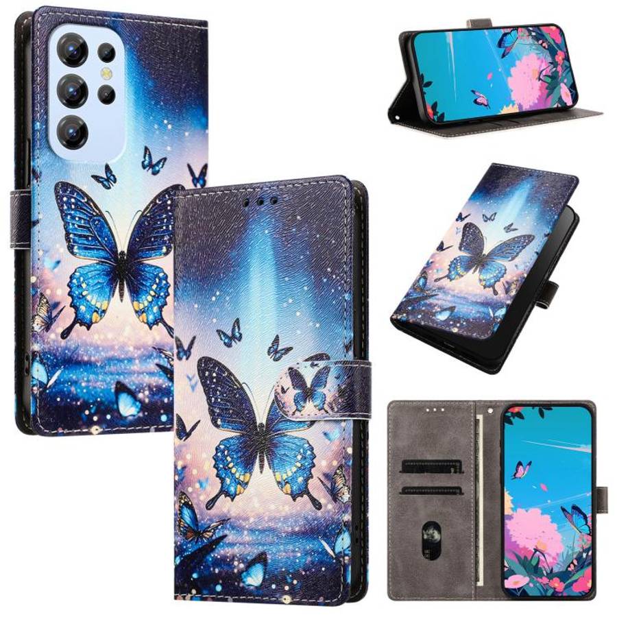 For Oukitel C1 / C1 Pro CH002 Colored Drawing Buckle Clasp Vegan Leather Phone Case(Fluorescent B...