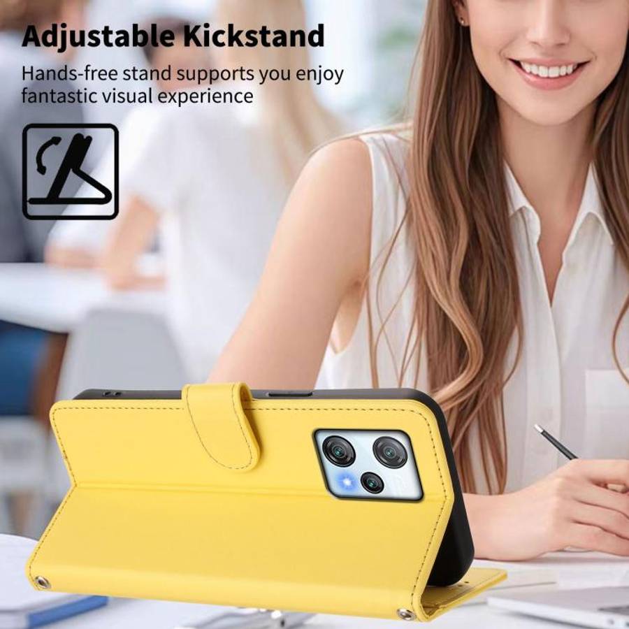 For Blackview A53 Happy Heart Pattern Magnetic Closure Vegan Leather Phone Case with Wrist Strap(...