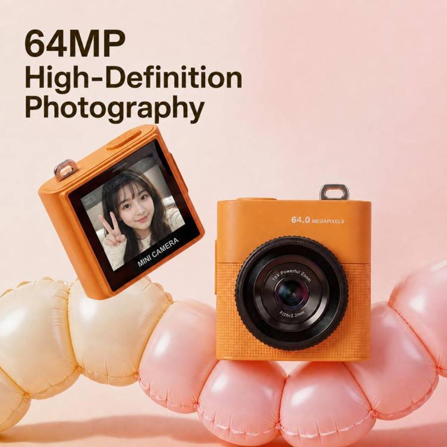 S5 6400PX 1.4 inch LCD HD Digital Mini Thumb Pocket Camera(Pink)