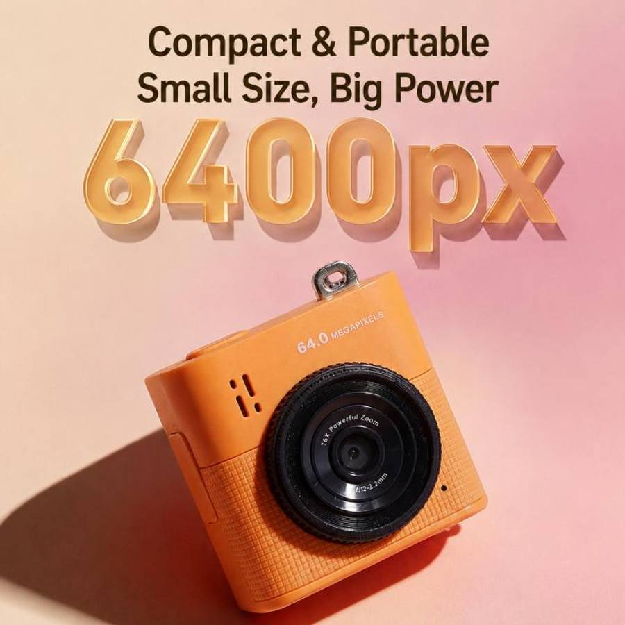 S5 6400PX 1.4 inch LCD HD Digital Mini Thumb Pocket Camera(Pink)