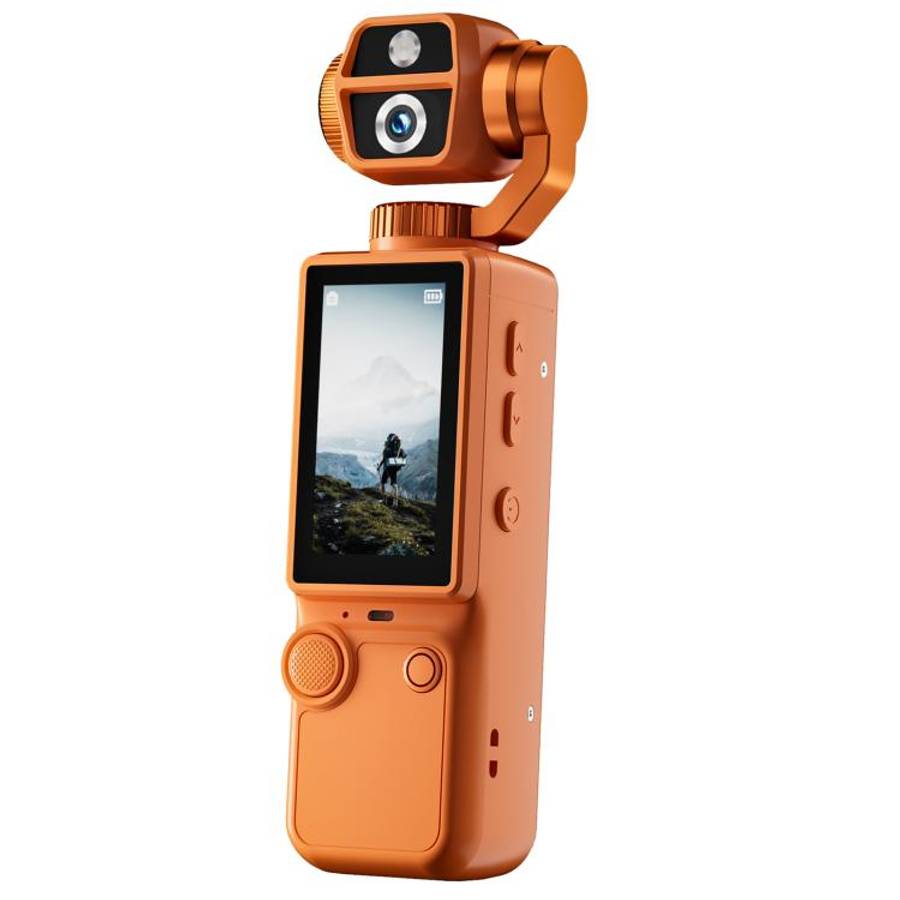 Q9 2 inch IPS Screen 4K UHD Sports Gimbal Camera(Orange)