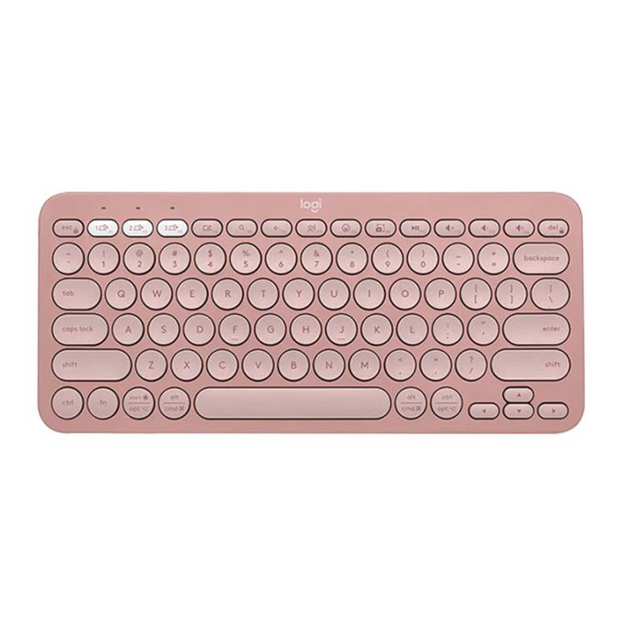 Logitech K390 Ultra-thin Portable Wireless Bluetooth Keyboard(Pink)