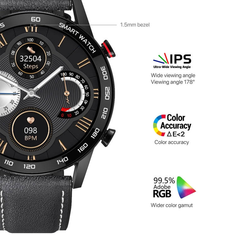 1.3 inch Touch Screen Dual-mode Bluetooth Smart Watch, Support Sleep Monitor / Heart Rate Monitor...