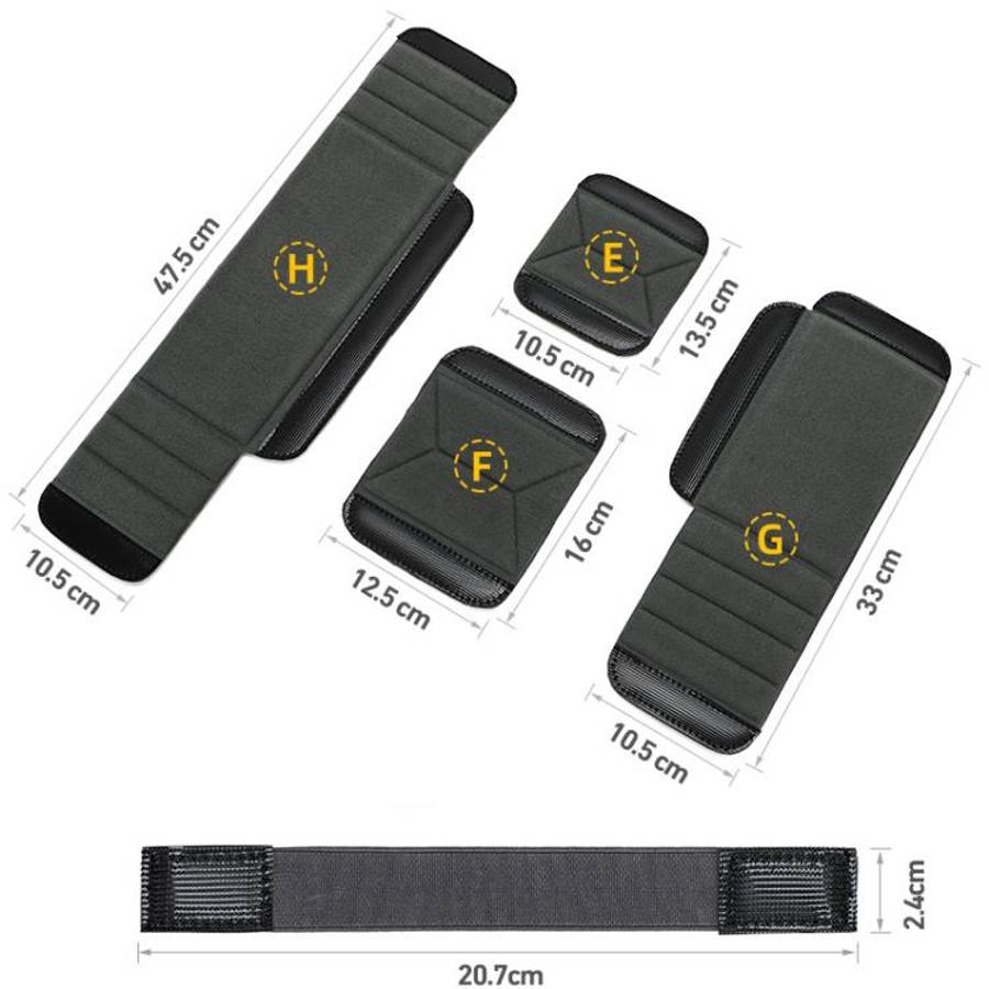 Multifunctional Camera Bag Divider Polyester Lens DIY Liner Separator Pad, Type:E Grey