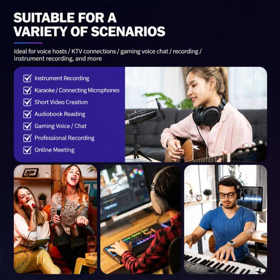 UR22MK Multi-function Professional Mixer External Live Streaming Sound Card(Black)