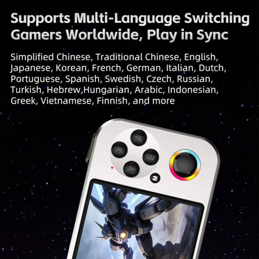 G36 4.5-inch IPS OLED Handheld Game Console Supports 23+ Emulators, External TF card:16G(Gold)