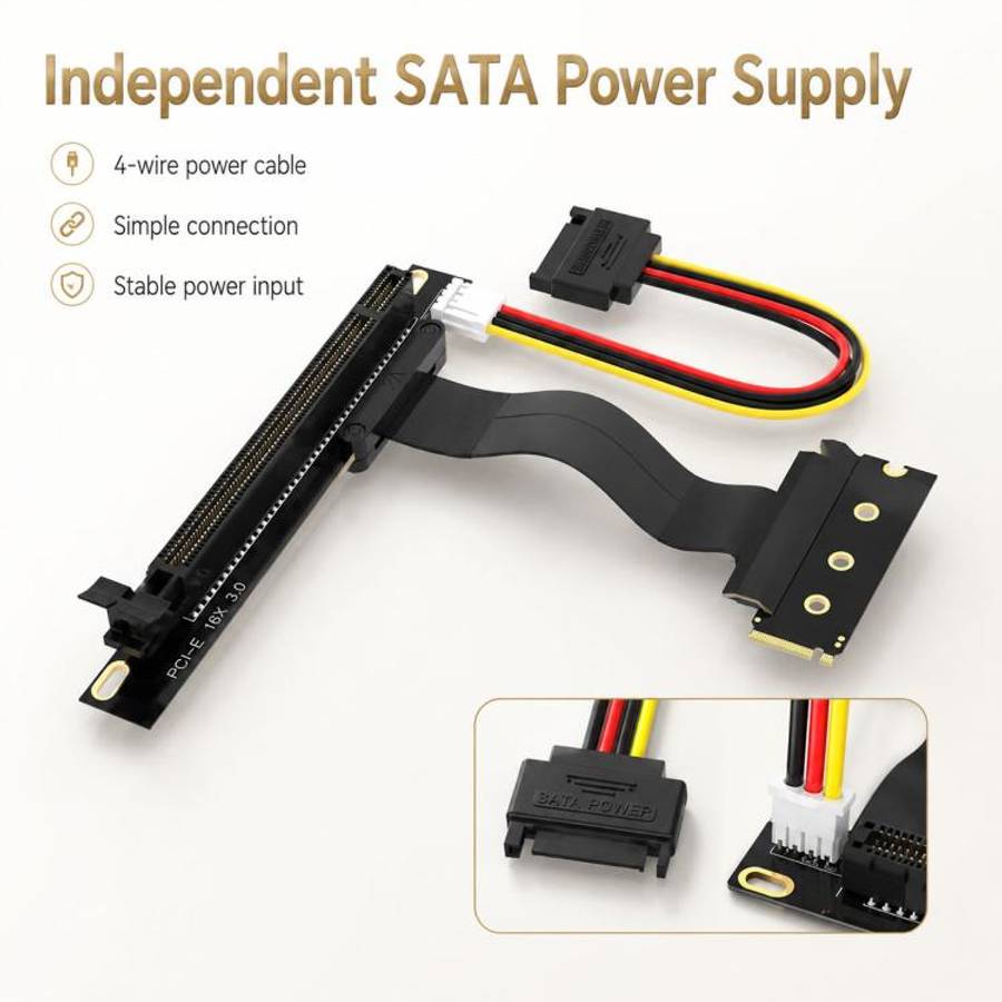 M2 NVME SSD To PCI-E 16X Adapter Cable(0.2m)