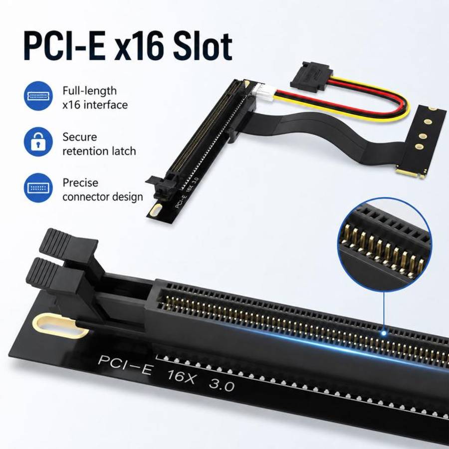 M2 NVME SSD To PCI-E 16X Adapter Cable(0.2m)