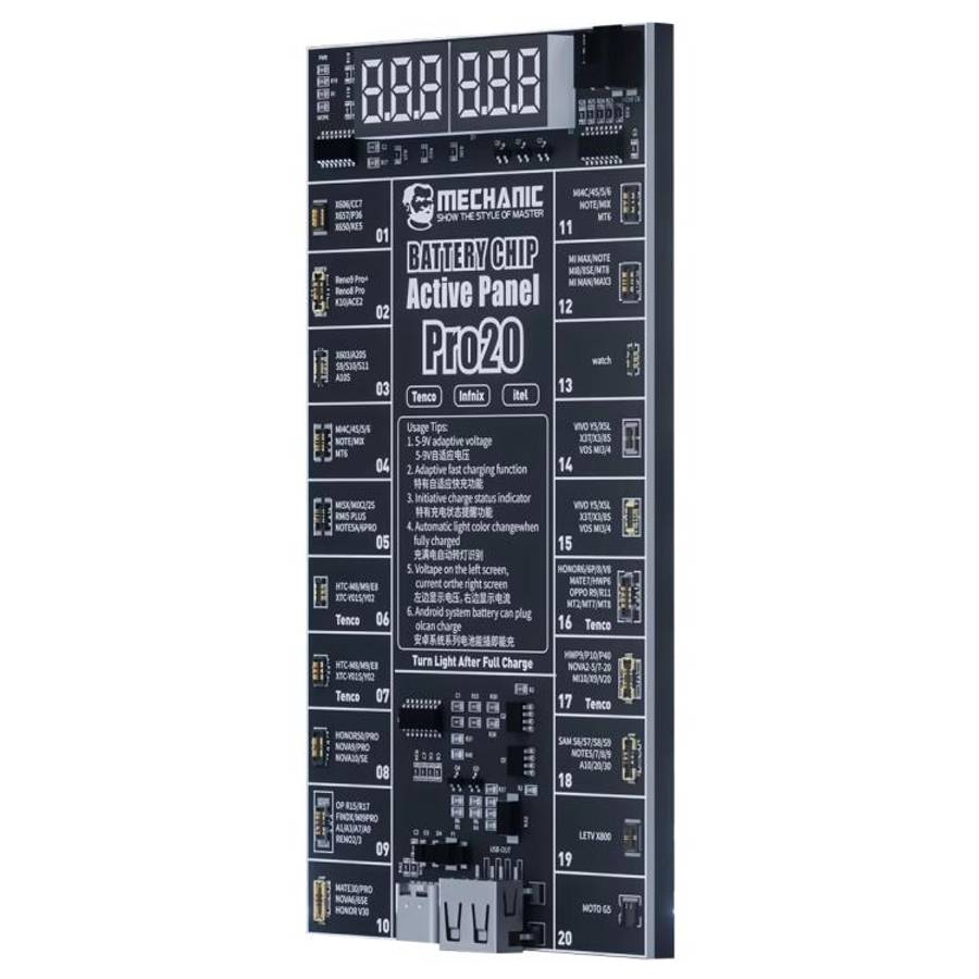 MECHANIC Pro20 Fast Charging Battery Chip Activation Detection Panel for Android