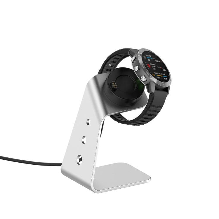 For Garmin Forerunner 745 / Venu Sq / Fenix 6 Universal Aluminum Alloy Magnetic Charger Holder wi...