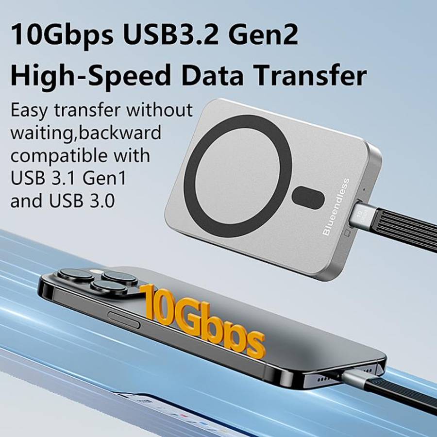 Blueendless M3HD 3 in 1 10Gbps USB-C 4K HUB Magnetic NVMe SSD Enclosure