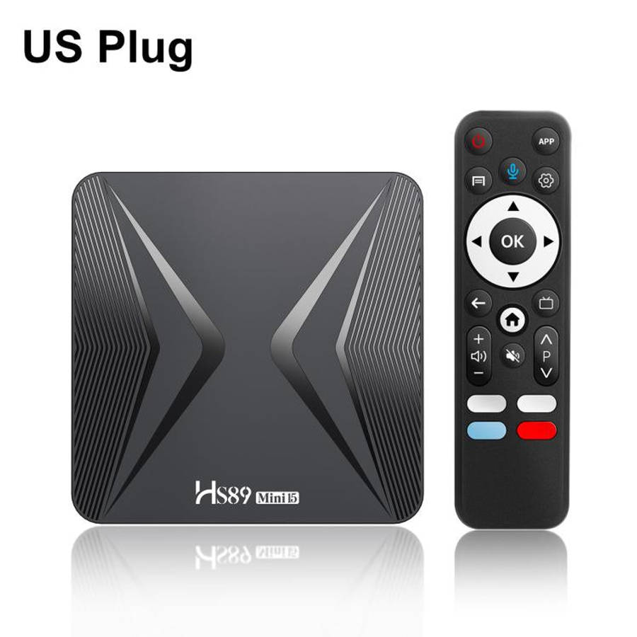 HS89 Mini 15 Android 14 Smart TV Set Top Box, 4GB+32GB, RK3539 Quad-Core Cortex-A55(US Plug)