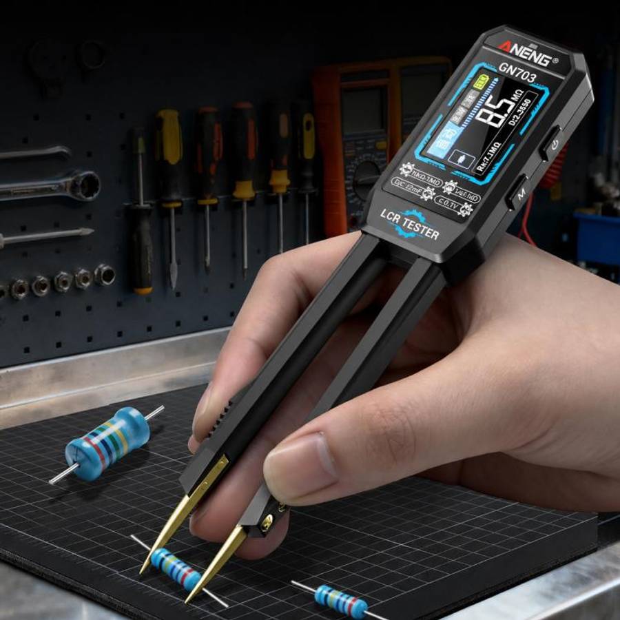 ANENG GN703 Tweezers Type LCR Digital Measuring Instrument(Black)