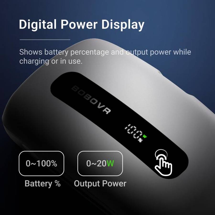 BOBOVR BM60-1 6500mAh Magnetic Battery Kit with Charging Dock for M3 Pro+ / M3 Head Strap