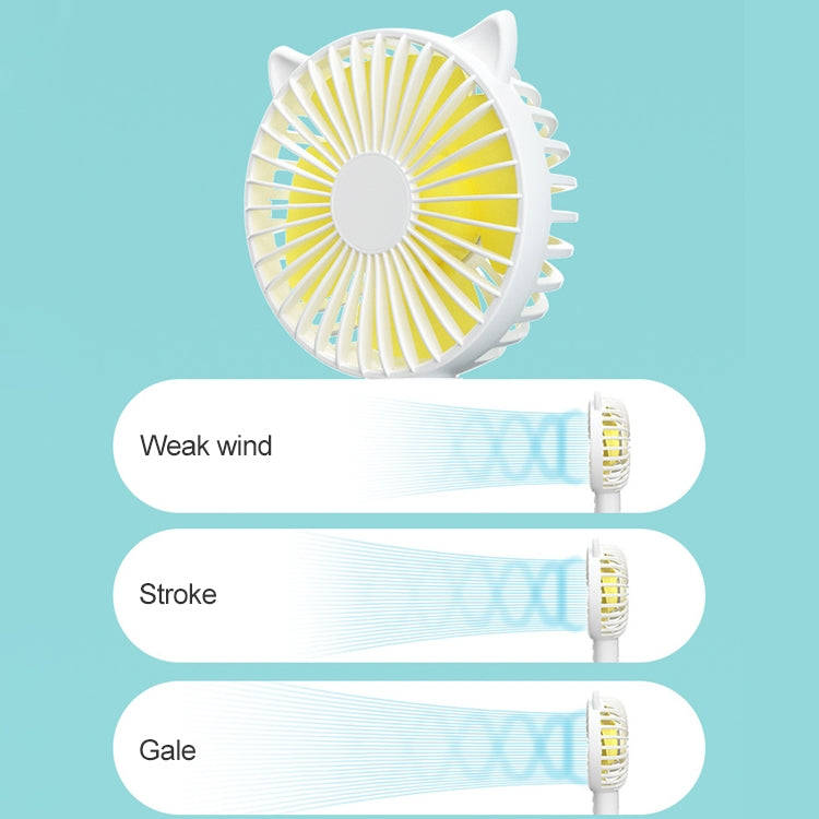 N10 Multi-function Handheld Desktop Holder Electric Fan, with 3 Speed Control (Sapphire Blue)
