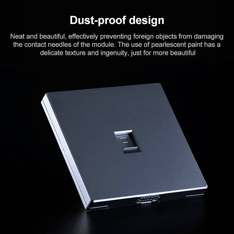 CAT.6 Shielded Pass-through Network Module, Dual Ports Panel + Shielded Pass-through + Telephone ...