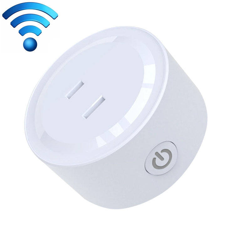 10A Round Shape WiFi Mini Plug APP Remote Control Timer Smart Socket, Support Alexa & Google Home...