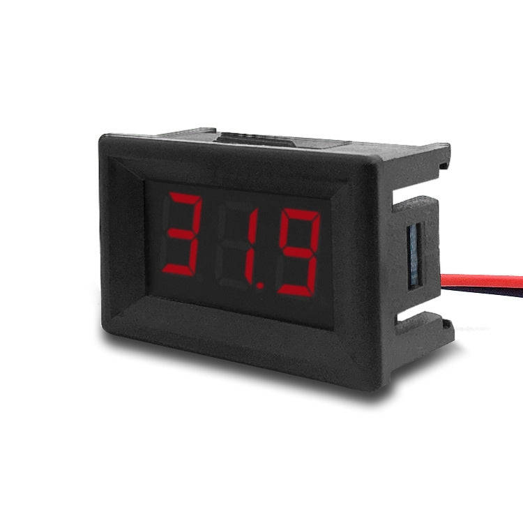 10 PCS 0.36 inch 3 Wires Digital Voltage Meter with Shell, Color Light Display, Measure Voltage: ...
