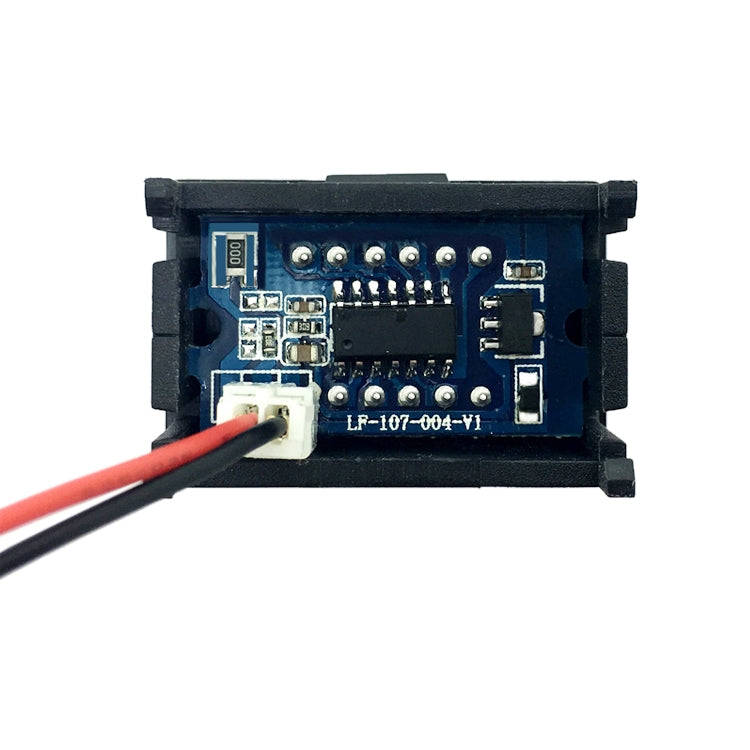 10 PCS 0.36 inch 3 Wires Digital Voltage Meter with Shell, Color Light Display, Measure Voltage: ...