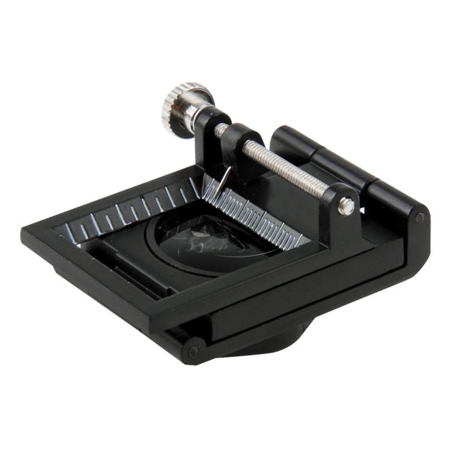 Mini Desk Style 10x Magnification Loupe Metal Antique Magnifier(Black)