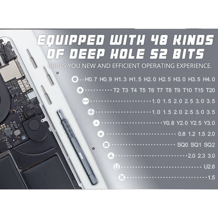 JAKEMY JM-8175 50 in 1 Double-sided Outer Box Multifunctional and Precision Screwdriver Tool Set