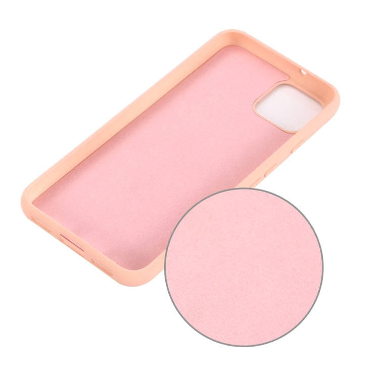 Solid Color Liquid Silicone Shockproof Full Coverage Case for Google Pixel 4XL (Pink)