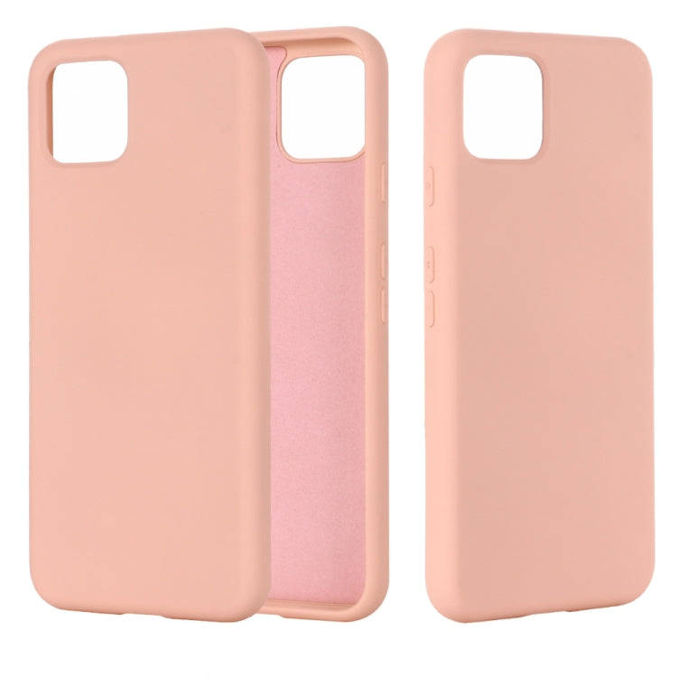 Solid Color Liquid Silicone Shockproof Full Coverage Case for Google Pixel 4XL (Pink)