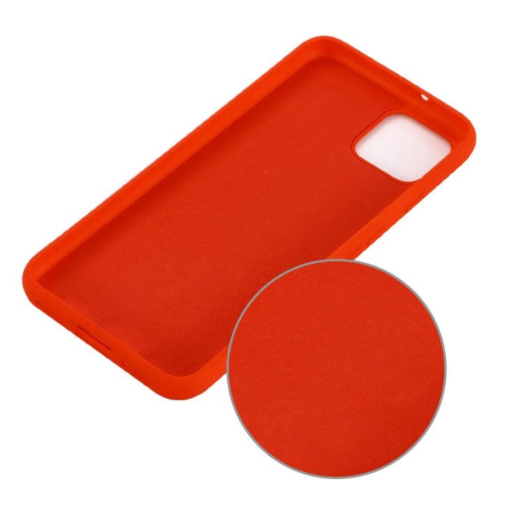 Solid Color Liquid Silicone Shockproof Full Coverage Case for Google Pixel 4XL (Red)