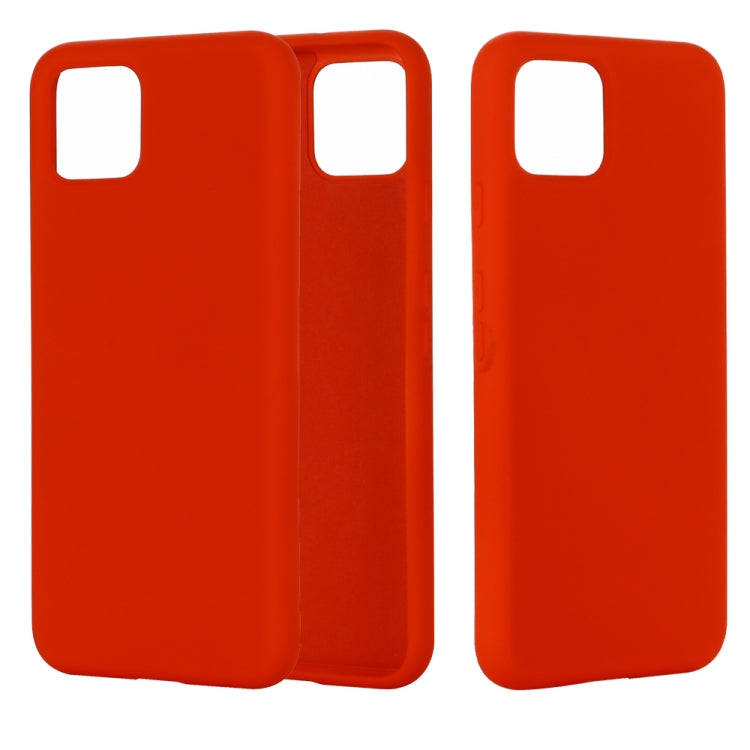 Solid Color Liquid Silicone Shockproof Full Coverage Case for Google Pixel 4XL (Red)