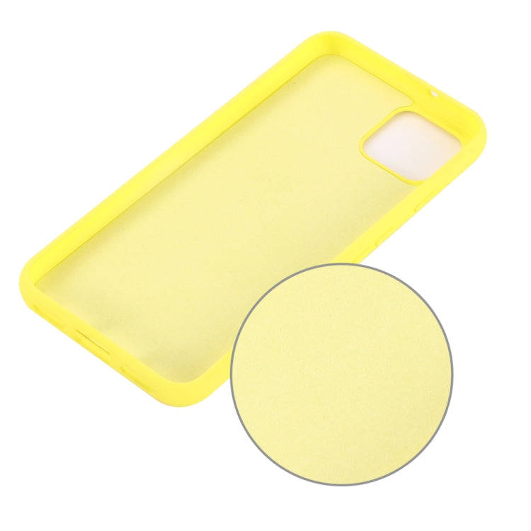 Solid Color Liquid Silicone Shockproof Full Coverage Case for Google Pixel 4XL (Yellow)