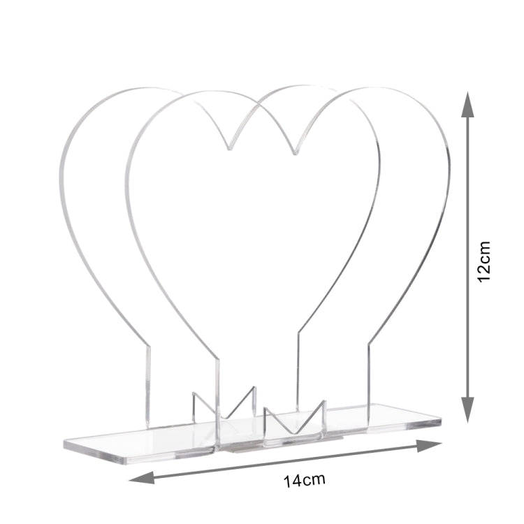 2pcs YX012 Transparent Acrylic Table Paper Towel Organizer