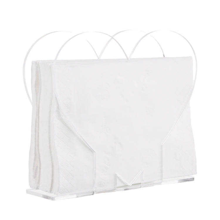 2pcs YX012 Transparent Acrylic Table Paper Towel Organizer