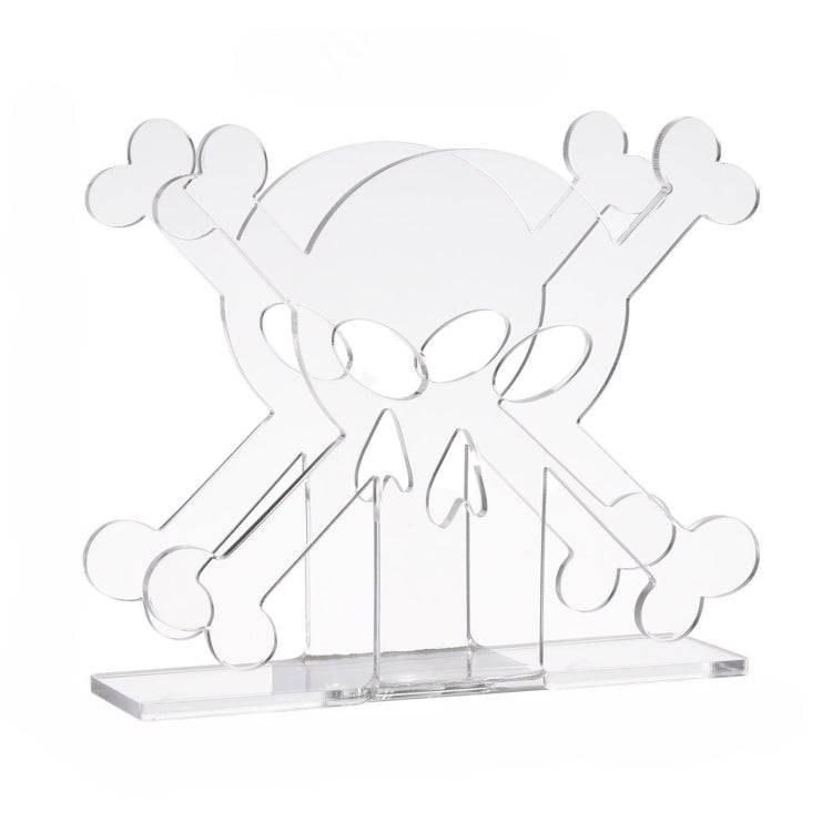 YX013-1 Acrylic Skull Table Paper Towel Organizer (Transparent)