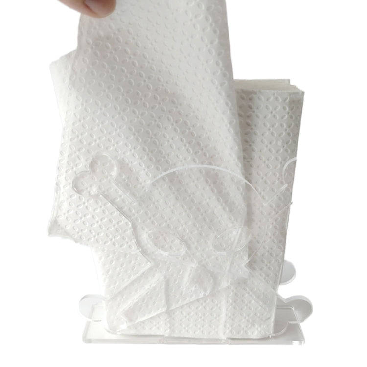 YX013-1 Acrylic Skull Table Paper Towel Organizer (Transparent)