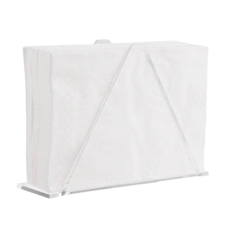 2pcs YX014-2 Acrylic Triangular Table Paper Towel Organizer (Transparent)