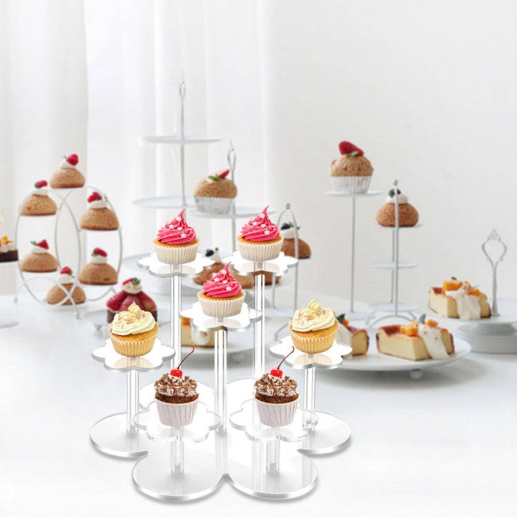 YX046 Acrylic Figure Display Stand Cupcake Cosmetics Display Stand (Transparent)